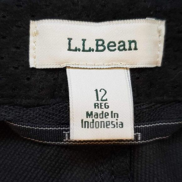 LL Bean Pants Womens Size 12 Gray Straight Leg Outdoor Hiking Flat Front - Picture 8 of 11
